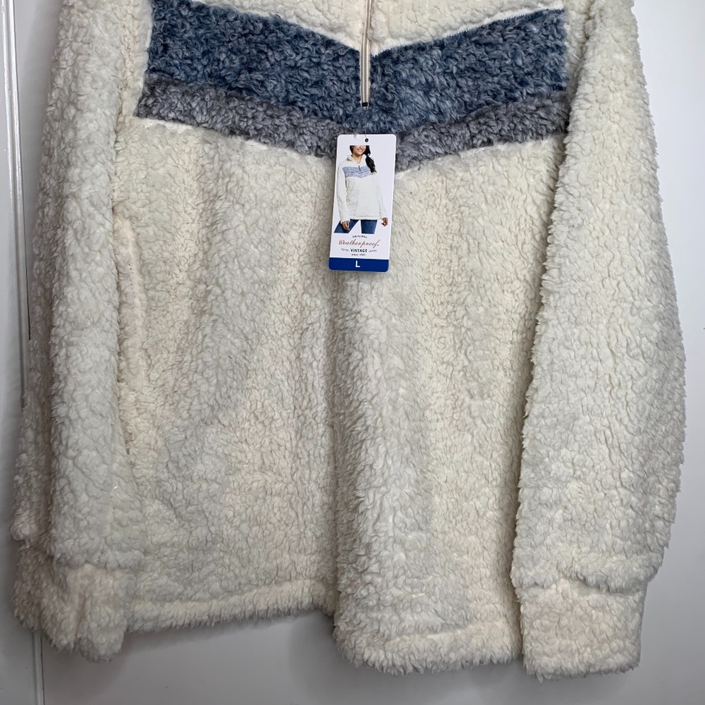 Weatherproof Vintage Ladies 1/4 Zip Sherpa Pullover - Picture 2 of 7